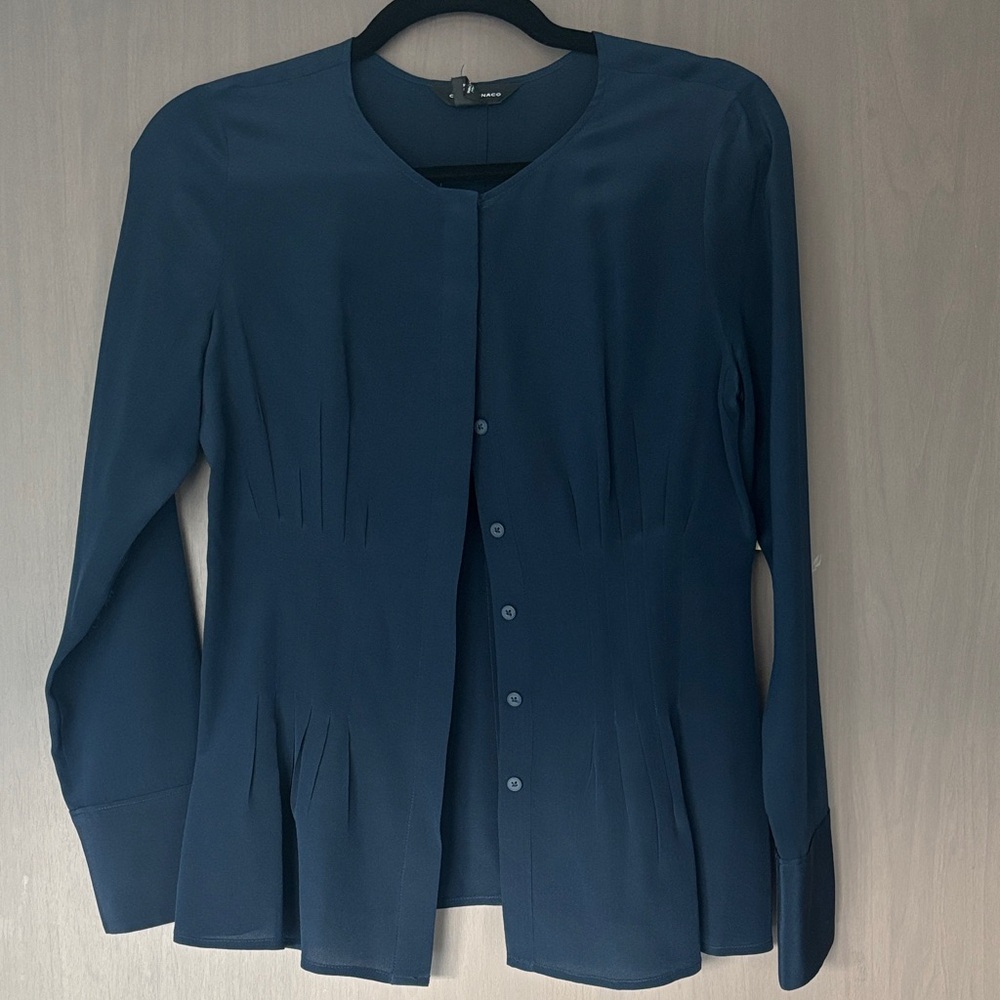 Club monaco Dark Blue Women's silk blouse